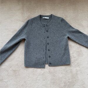 Zara Charcoal Gray Women's Cardigan